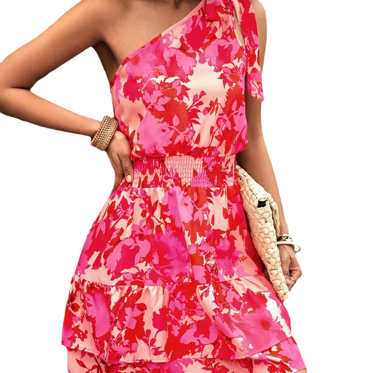 Women's Slanted Shoulder Dress