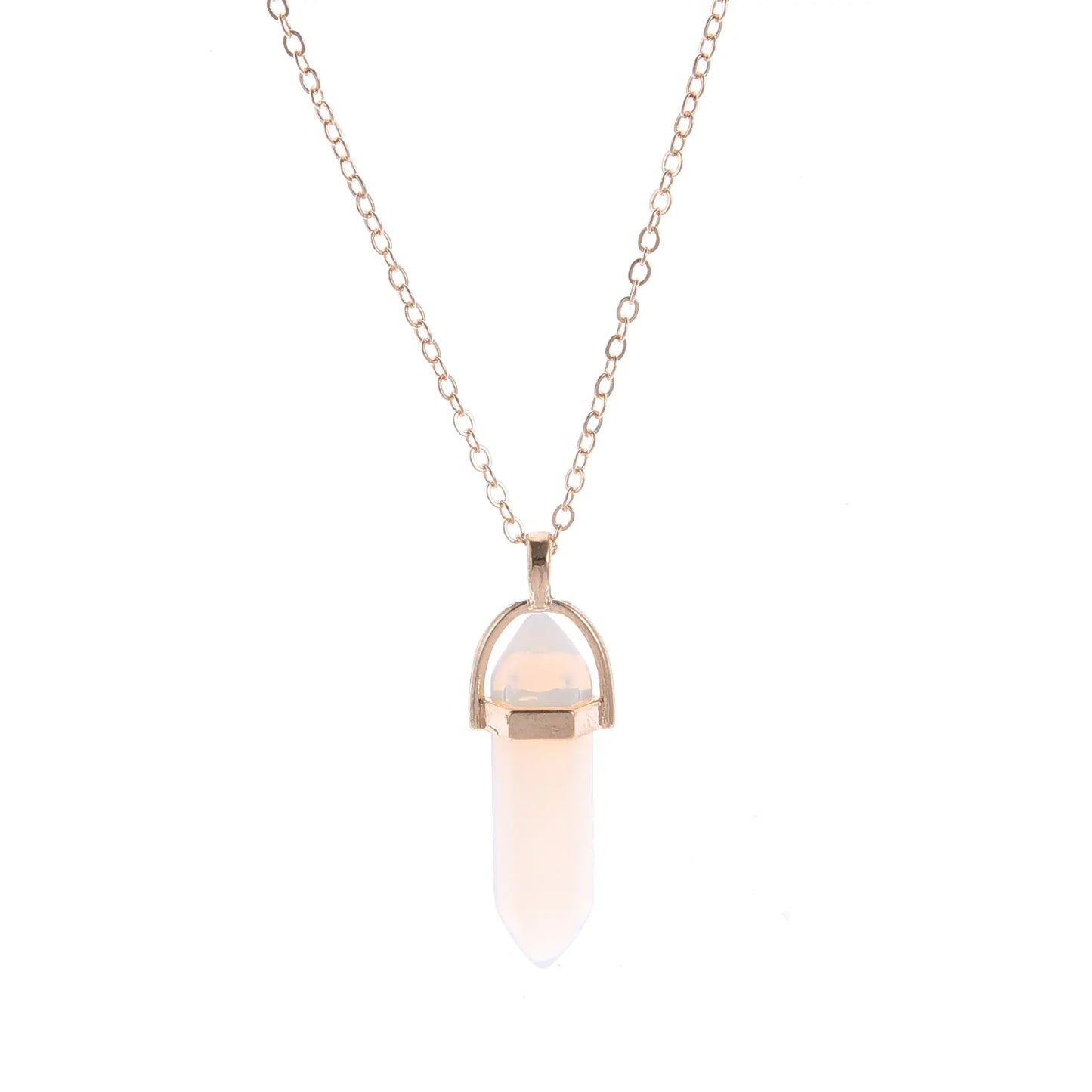 Short Crystal Pendant Necklace
