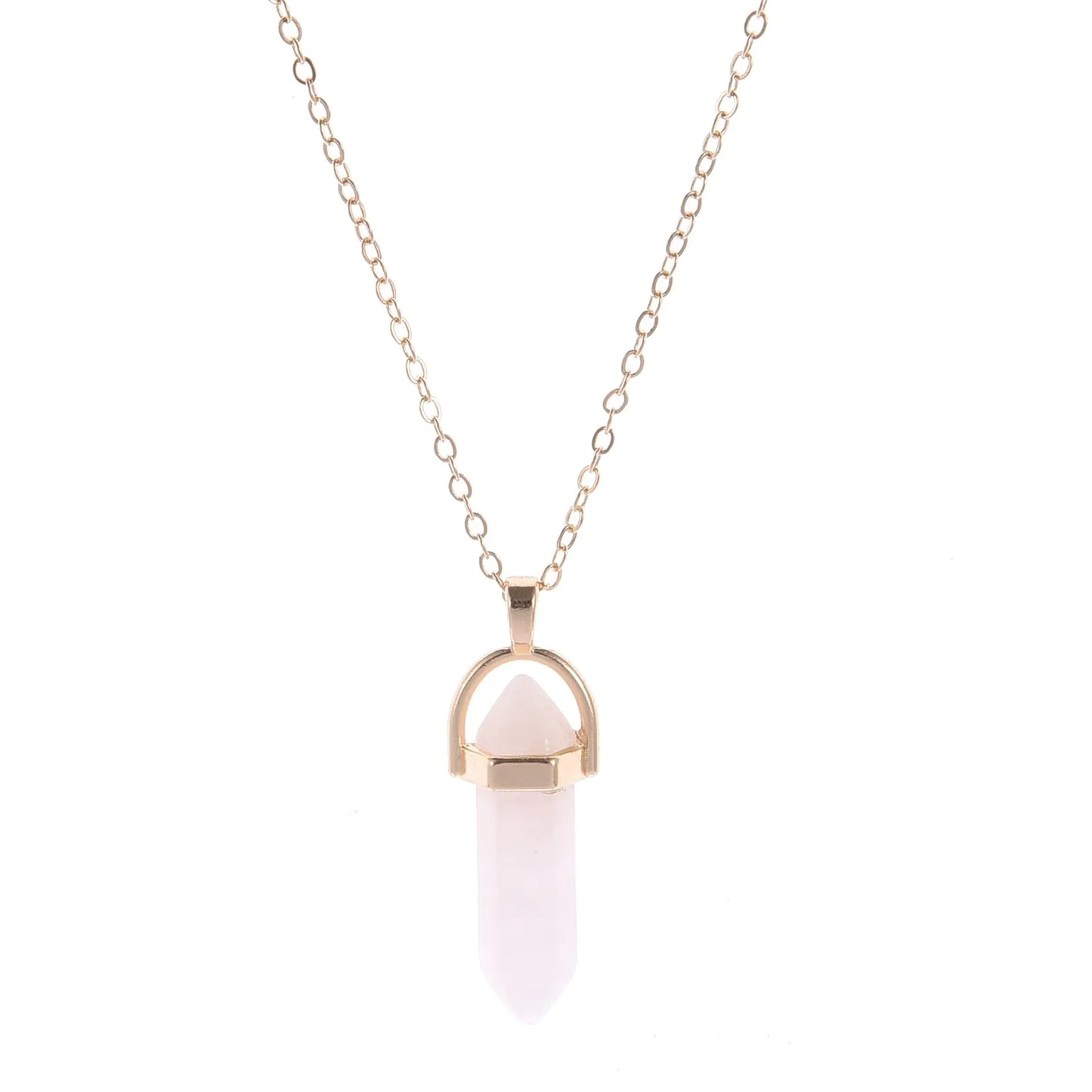 Short Crystal Pendant Necklace