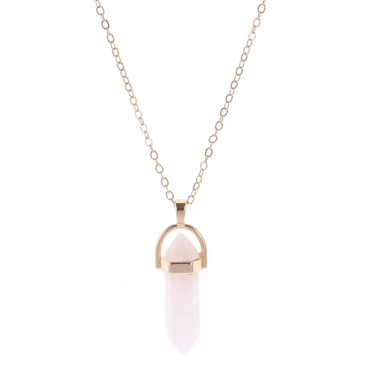 Short Crystal Pendant Necklace