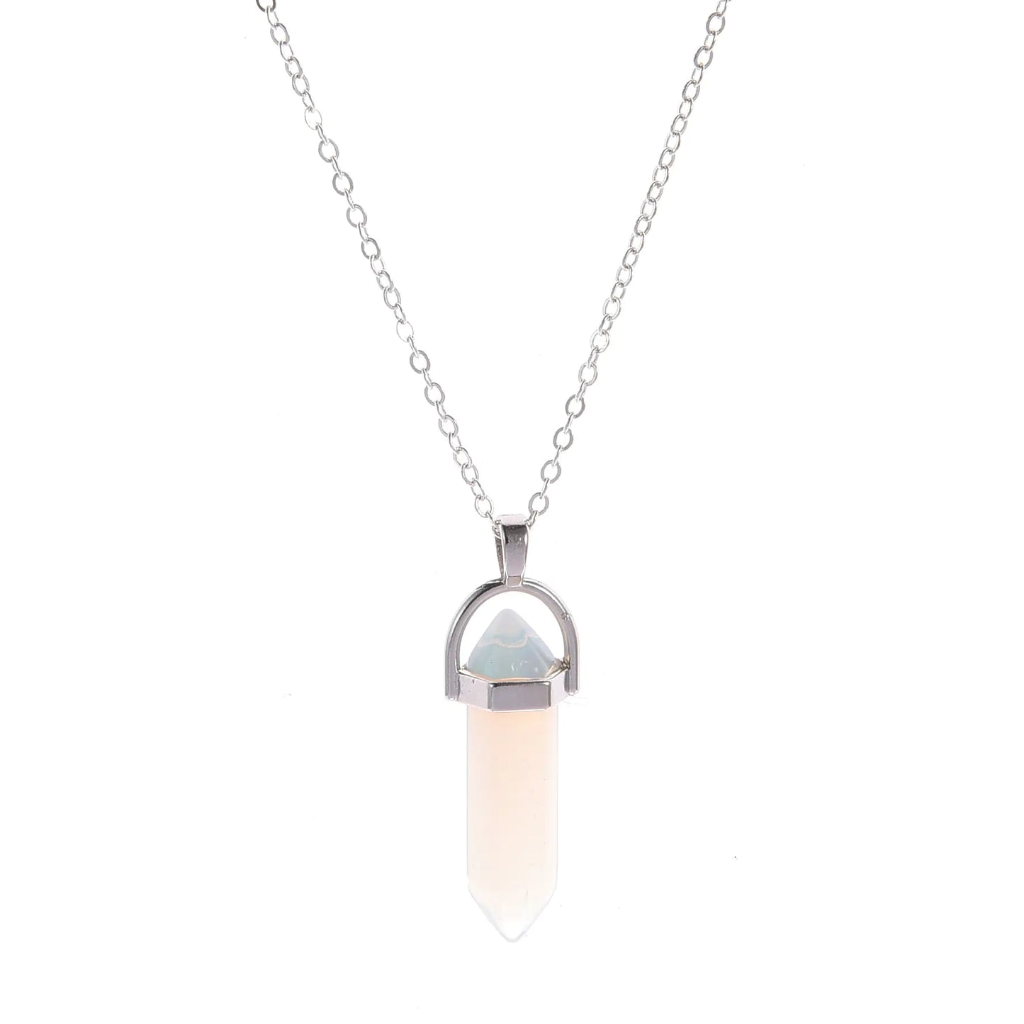 Short Crystal Pendant Necklace