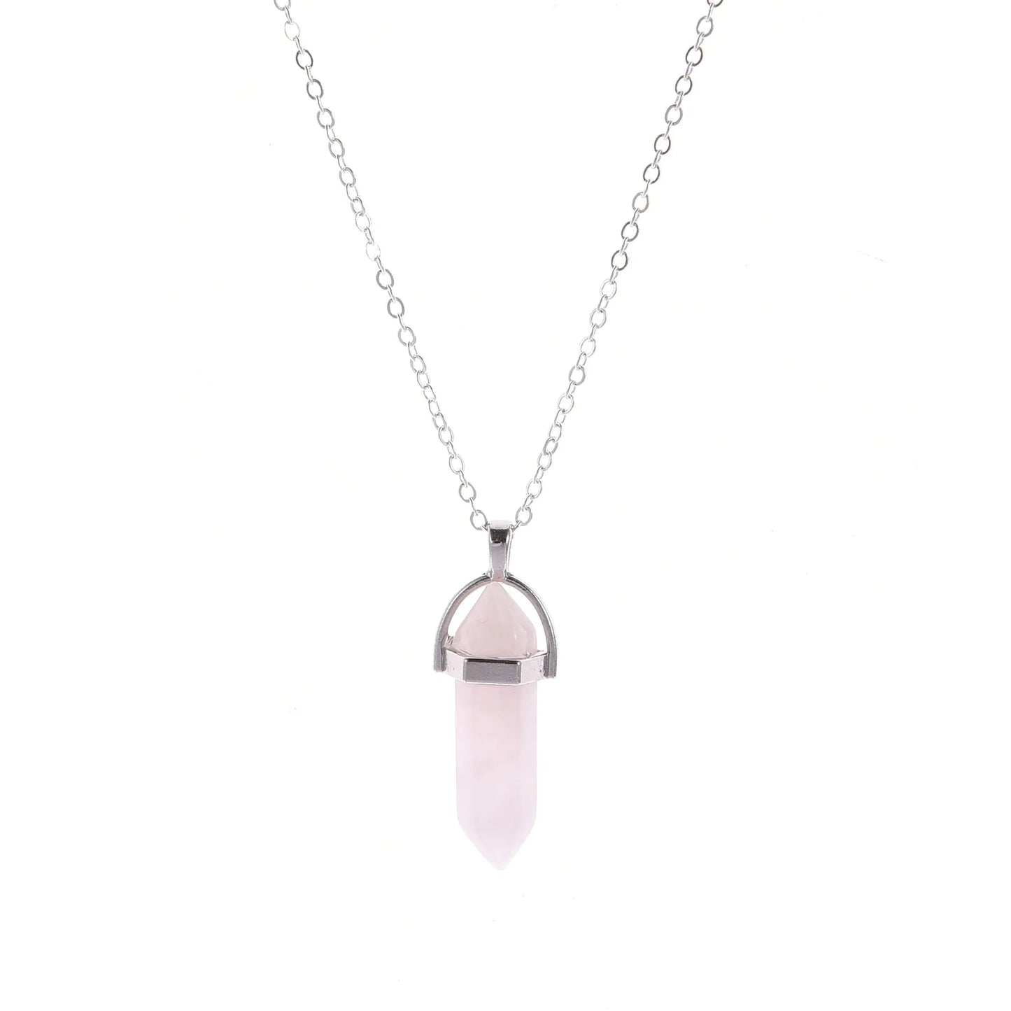 Short Crystal Pendant Necklace