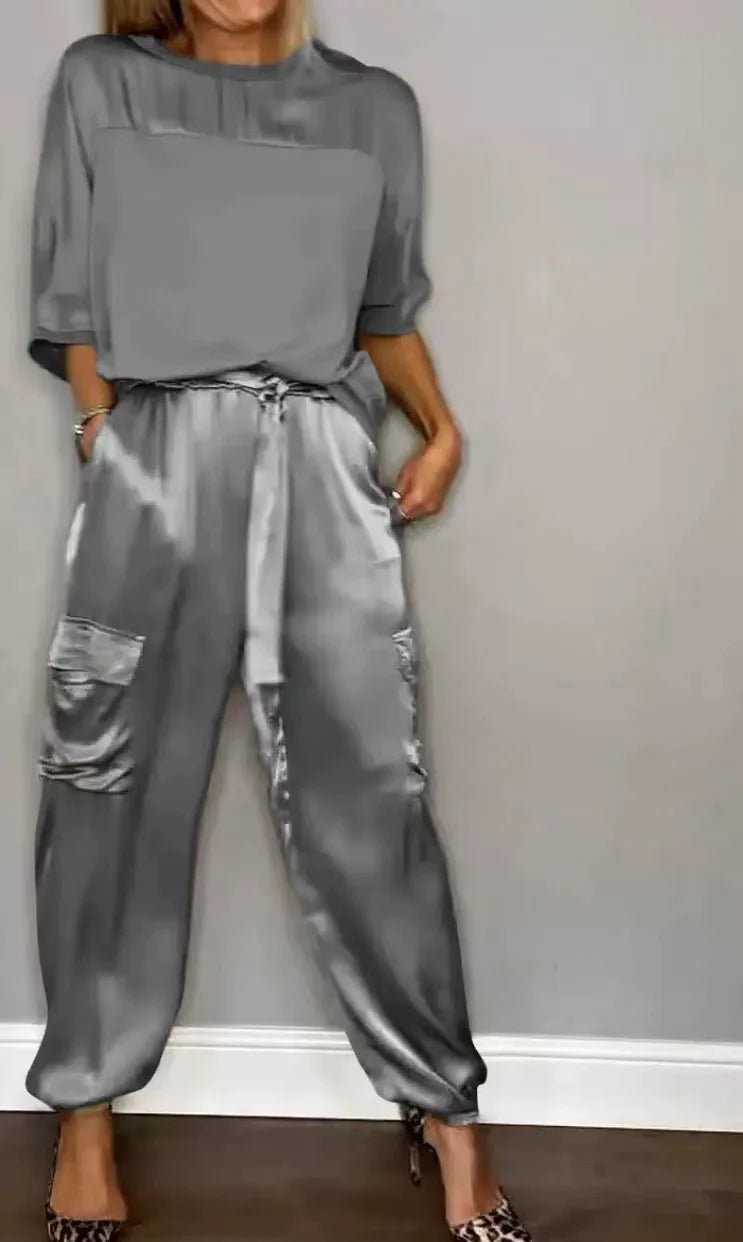 Elegant Satin Ensemble