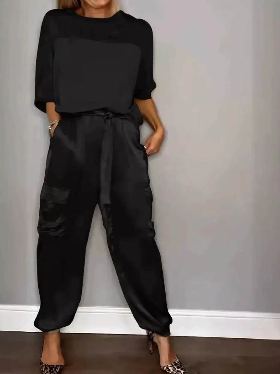 Elegant Satin Ensemble