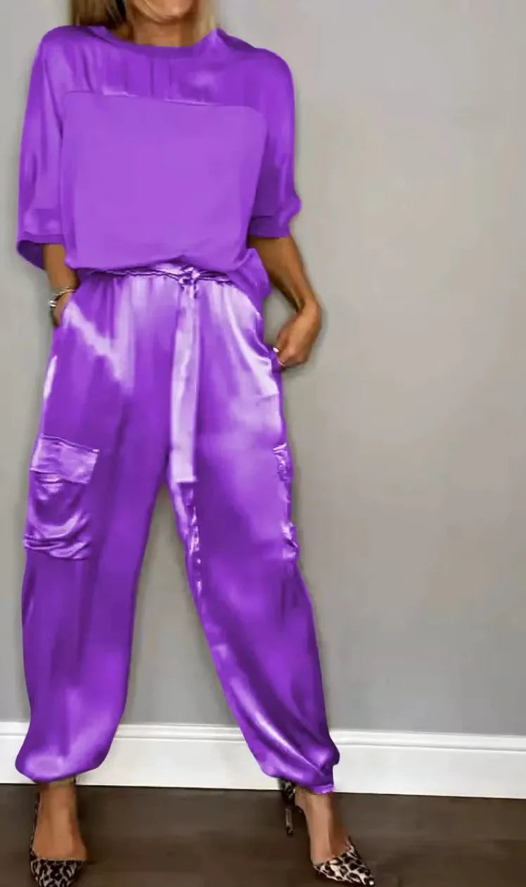 Elegant Satin Ensemble